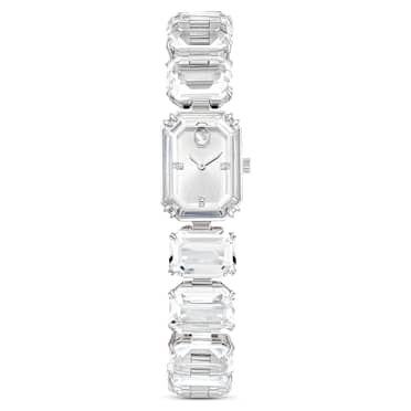 Reloj, Pulsera de talla octogonal, Blanco, Acero inoxidable - Swarovski, 5729182