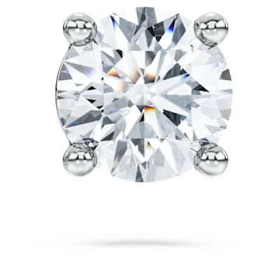 Kolczyk zapinany na sztyft Eternity, Diamenty laboratoryjne 0,5 karata, Pojedynczy, Kształt okrągły, 14K białe złoto - Swarovski, 5730029