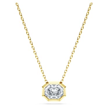 Eternity pendant, Lab-grown diamonds 1.0 ct tw, Octagon shape, 14K yellow gold - Swarovski, 5730453