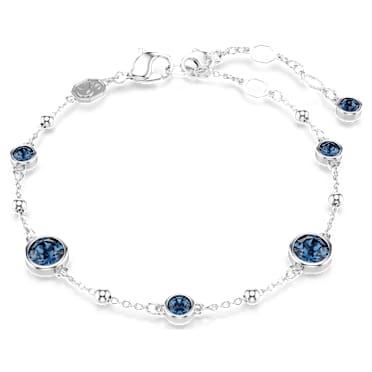 Imber Armband, Rundschliff, Blau, Rhodiniert - Swarovski, 5730679