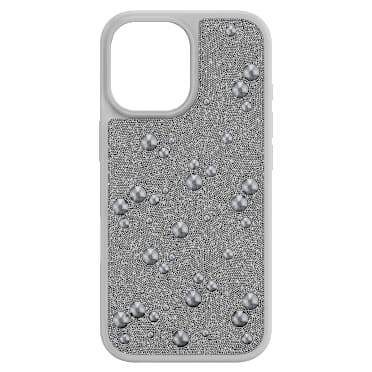 Étui pour smartphone High, Cristaux Flat Back, iPhone® 17, Ton argenté - Swarovski, 5731147