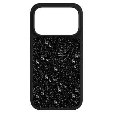 Θήκη κινητού High, Κρύσταλλα Flat Back, iPhone® 17 Pro, Μαύρο - Swarovski, 5731152