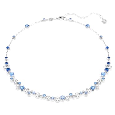 Verižica Constella, Mešani rezi, Modra, Prevleka iz rodija - Swarovski, 5732255