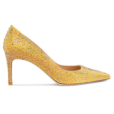 STUART WEITZMAN Stuart Power Shine รองเท้าส้นสูง, เหลือง - Swarovski, 5733442