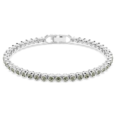 Imber Emily Tennis Armband, Rundschliff, Schwarz, Rhodiniert - Swarovski, 5734238