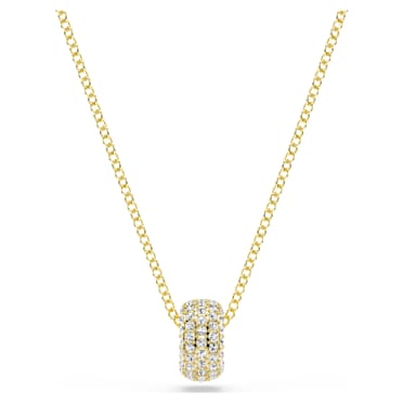 Dextera pendant, White, Gold-tone plated - Swarovski, 5734273