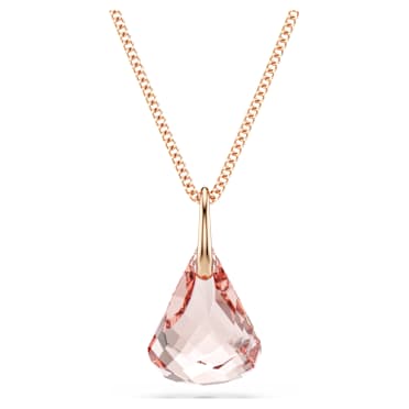 Lunar 水滴吊坠, 鍍玫瑰金色調 - Swarovski, 5734676