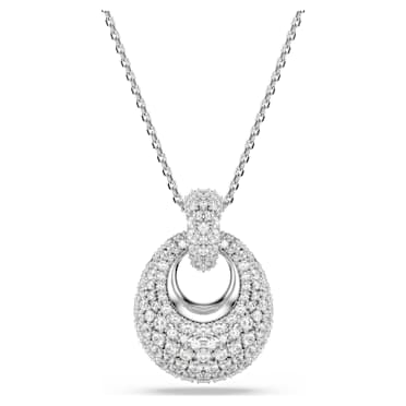 Sublima 펜던트, 화이트, 로듐 플래팅 - Swarovski, 5735223