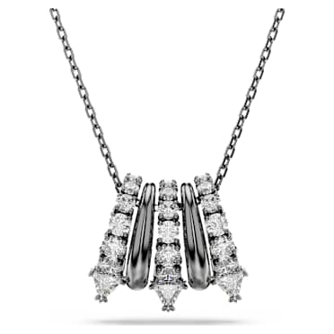 Sublima pendant, White, Ruthenium plated - Swarovski, 5735225