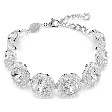 Una Angelic ブレスレット, ホワイト, ロジウム・プレーティング - Swarovski, 5735343