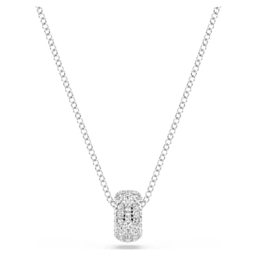Dextera 鏈墜, 白色, 鍍白金色 - Swarovski, 5735414