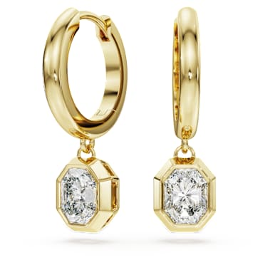 Orecchini pendenti Eternity, Diamanti creati in laboratorio 1,0 ct tw, Forma ottagonale, Oro giallo 18 K - Swarovski, 5735726