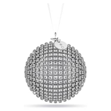 Holiday Magic Classics Crystal Mesh Ball Ornament, Silver tone - Swarovski, 5737045