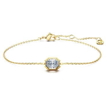 Octagon Bileklik, Laboratuvarda üretilmiş elmaslar 0,5 karat toplam ağırlık, Sekizgen şekil, 18k sarı altın - Swarovski, 5737565