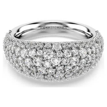Sublima แหวน, ขาว, เคลือบโรเดียม - Swarovski, 5737595