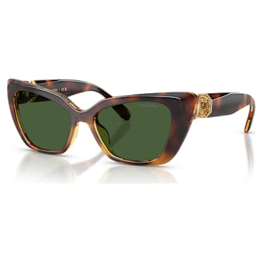 Gafas de sol, Forma de ojo de gato, SK6047, Marrón claro - Swarovski, 5737924