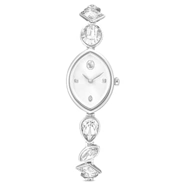 Gema Klocka, Kristallarmband, Silverfärgad, Rostfritt stål - Swarovski, 5737955