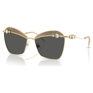 แว่นกันแดด, ทรงเหลี่ยม, SK7040, โทนสีทอง - Swarovski, 5738133