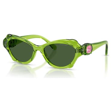 Sluneční brýle, Tvar polštářku, SK6050, Zelená - Swarovski, 5738139