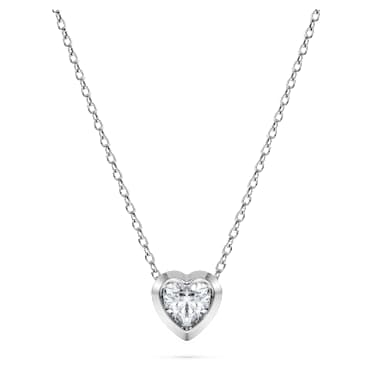 Eternity medál, Laboratóriumi gyémántok, 0,5 ct teljes tömeg, Szív alakú, Sterling ezüst - Swarovski, 5738609