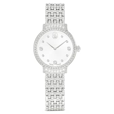 Imber horloge, Swiss Made, Metalen armband, Zilverkleurig, Roestvrij staal - Swarovski, 5741229