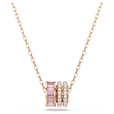 Connexus hanger, Verschillende slijpvormen, Roze, 18k roségouden afwerking - Swarovski, 5741332