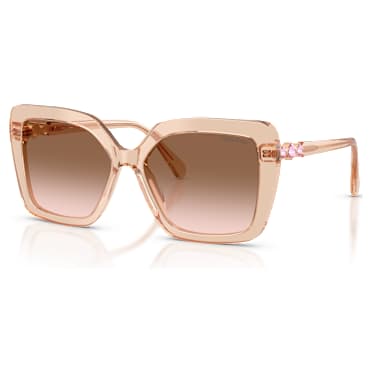 Occhiali da sole, Forma quadrata, SK6049, Beige - Swarovski, 5741966