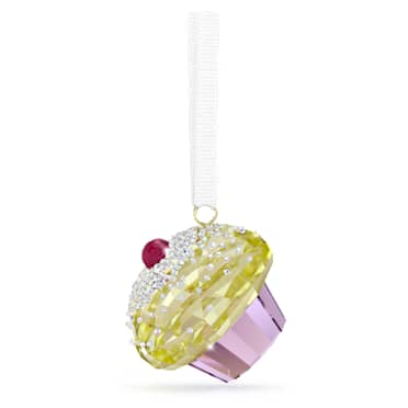 Holiday Cheers Dulcis Cupcake Ornament, Multicolored - Swarovski, 5742103