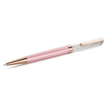 Penna a sfera Crystalline, Laccato rosa, Finitura in tono oro rosa - Swarovski, 5742460
