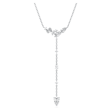 Galaxy Y-Kolye, Laboratuvarda üretilmiş elmaslar 0,7 karat toplam ağırlık, Karışık şekiller, Saf gümüş - Swarovski, 5742849