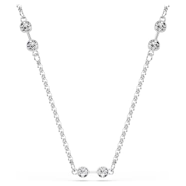 Swarovski Remix Halskette, Rundschliff, Weiß, Rhodiniert - Swarovski, 5743028