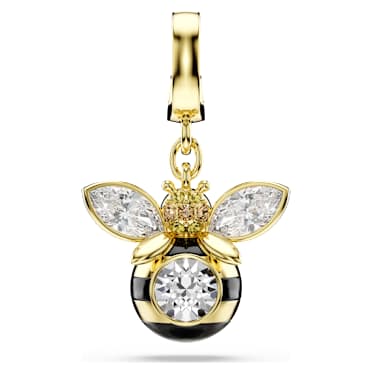 Idyllia charm, Mixed cuts, Bee, Multicolored, Gold-tone plated - Swarovski, 5743132