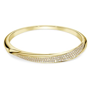 Swarovski Classica 手鐲, 圓形切割, 白色, 925 銀，18K 金飾面 - Swarovski, 5743629