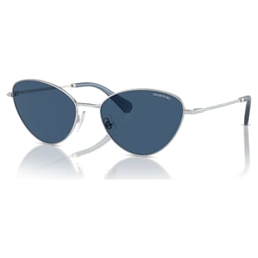 Occhiali da sole, Forma Cat-eye, SK7014, Blu - Swarovski, 5746292
