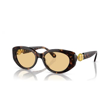 Sonnenbrille, Ovale Form, Braun - Swarovski, 5746299