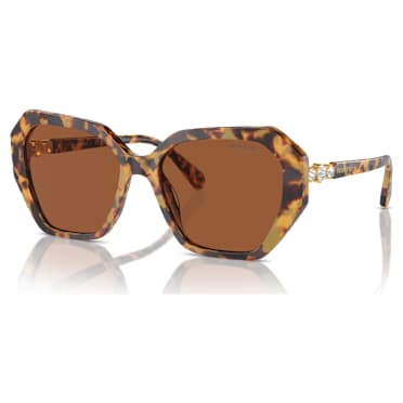 Gafas de sol, Forma cuadrada, SK6017, Marrones - Swarovski, 5746492