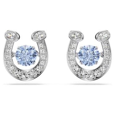 Blue Earrings for Men and Women with Crystals | Swarovski