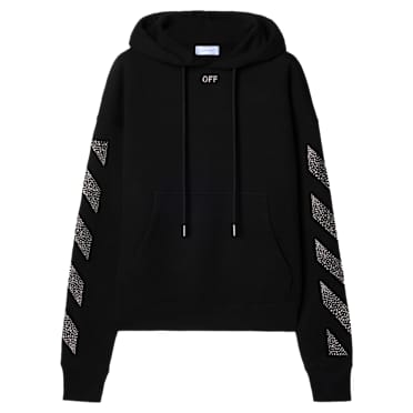 OFF-WHITE™ Arrow Sweatshirt, Siyah - Swarovski, 5746762