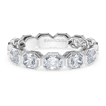 Prsten kroužek Octagon, Laboratorně pěstované diamanty 2,4 ct tw, Tvar Octagon, 18K bílé zlato - Swarovski, 5748370