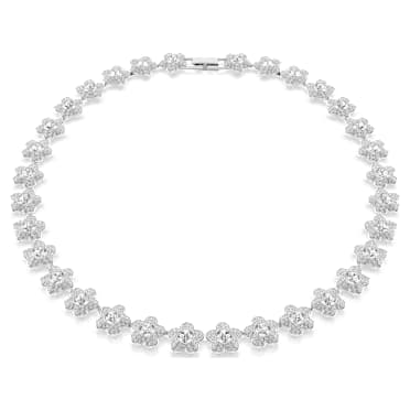 Ariana Grande x Swarovski ネックレス, ラウンドカット, フラワー, ホワイト, ロジウム・プレーティング - Swarovski, 5749179