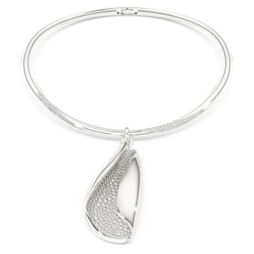 Swarovski Classica 項鏈, 匠心之作、圓形切割, 白色, 銀 - Swarovski, 5751254