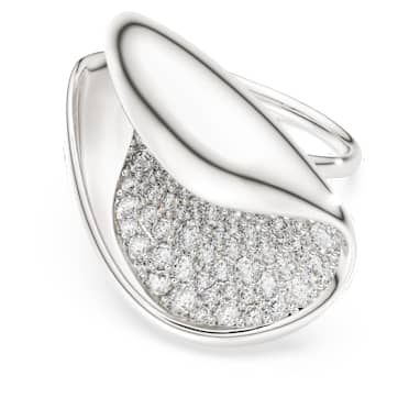 Swarovski Classica 個性戒指, 匠心之作、圓形切割, 白色, 銀 - Swarovski, 5751257