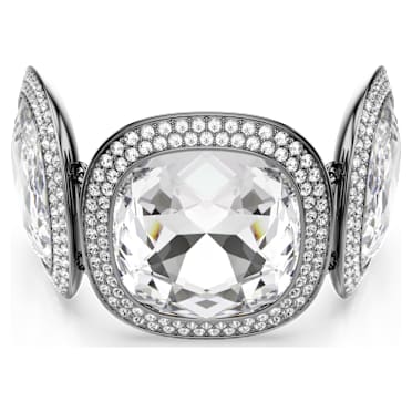 Bransoletka Una Angelic, Szlif poduszkowy, Biała, Powłoka z rutenu - Swarovski, 5751557