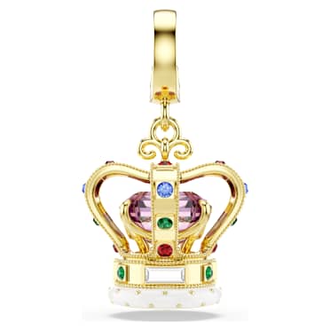 Minions Crown dísz, Vegyes metszés, Többszínű, Aranytónusú bevonattal - Swarovski, 5753019