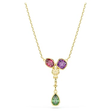 Pendente Y Imber, Combinação de lapidações, Multicor, Acabamento em ouro de 18 quilates - Swarovski, 5753261