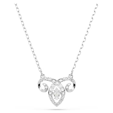 Pendentif Chinese Zodiac, Tailles variées, Blanc, Métal rhodié - Swarovski, 5753322