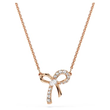 Hyperbola 펜던트, 믹스 컷, 리본, 화이트, 18K 로즈 골드 피니시 - Swarovski, 5753329