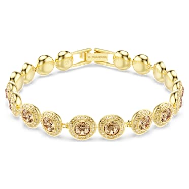 Una Angelic Bileklik, Yuvarlak kesim, Caramel, 18k altın rengi yüzey - Swarovski, 5753341