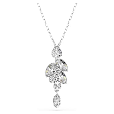 Diapason pendant, Mixed cuts, White, Rhodium plated - Swarovski, 5754989