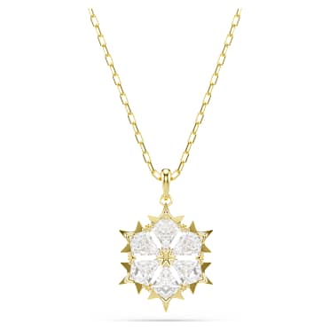 Colgante Magic, Tallas mixtas, Copo de nieve, Blanco, Acabado en oro de 18 quilates - Swarovski, 5757788